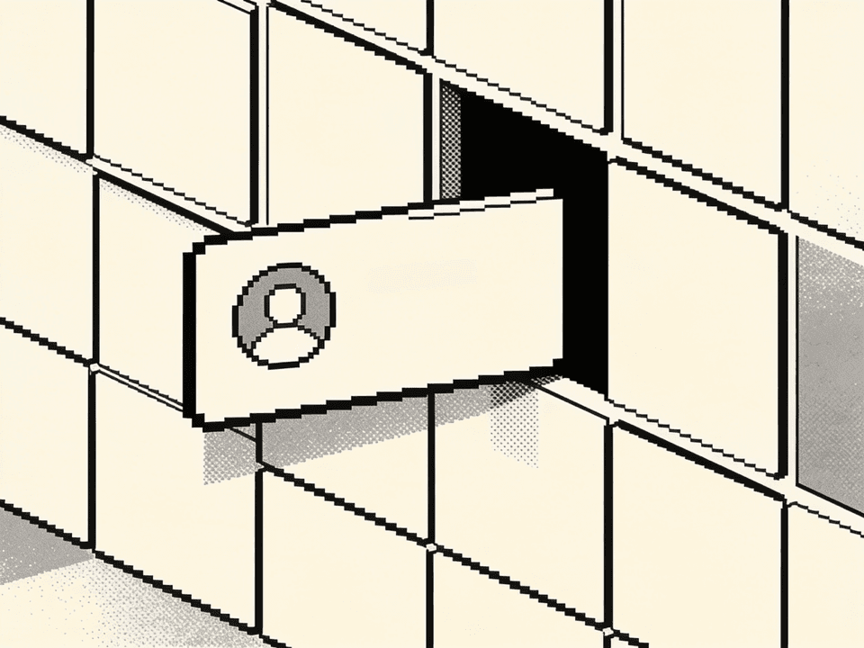 An account tile entering a modular workspace