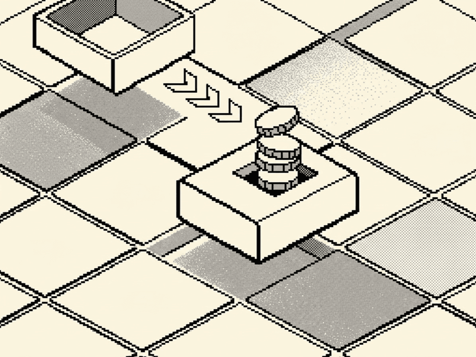A stack of abstract coins funding a balance module
